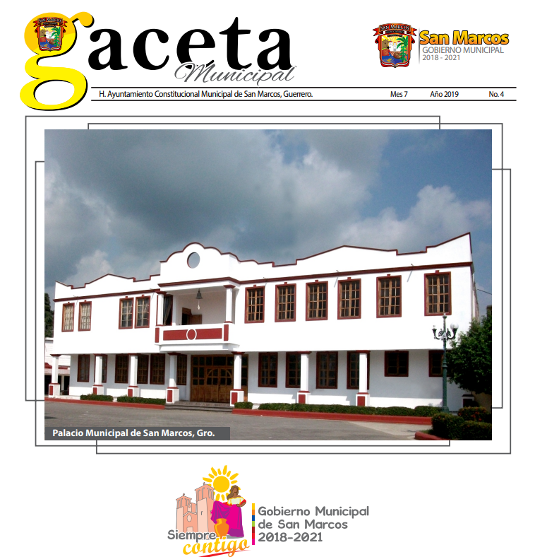 Gaceta Municipal No.4, Julio 2019